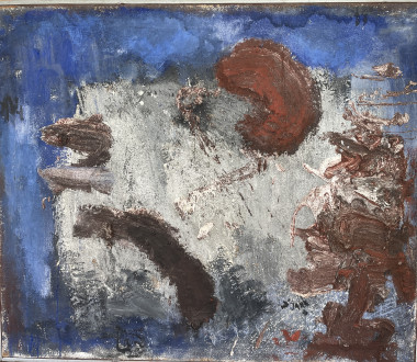 Soleil Brun sur fond blue / jan 1954