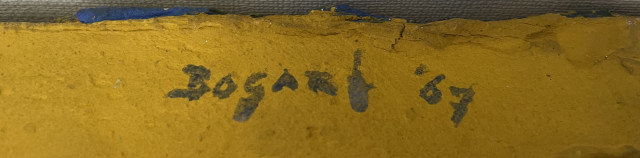 Materie kunstwerk: 3370 - Blauw door geel