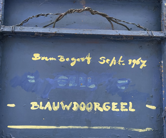 Materie kunstwerk: 3370 - Blauw door geel