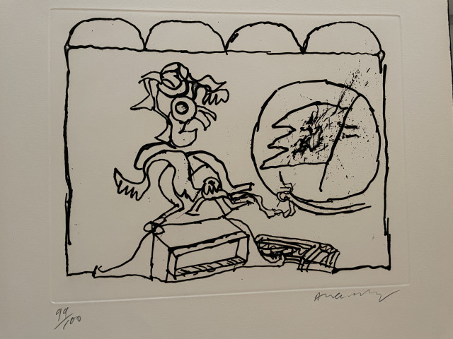Aquatint kunstwerk: De la mort