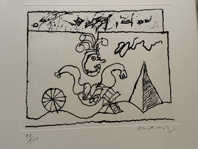 Aquatint kunstwerk: De la mort