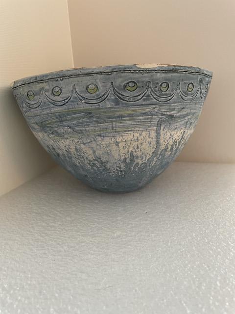 Keramiek kunstwerk: 3465 - potsculptuur blauw